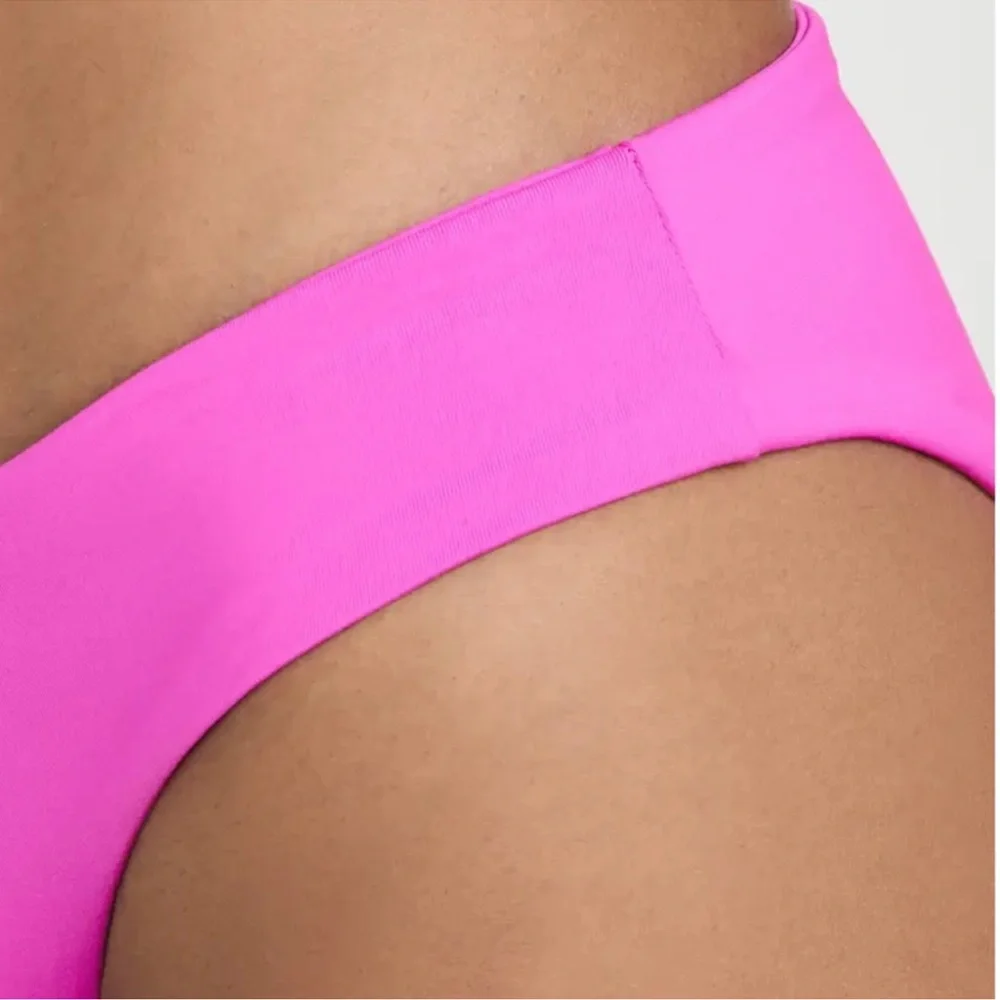 LSPACE by Monica Wise Neon Pink Low Rise Bikini‎ Bottom Swimwear S